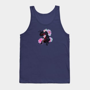 Dragon with lotus flower Tank Top